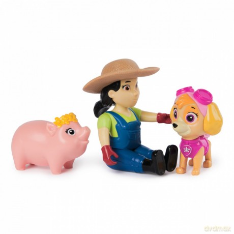 Figurki Psi Patrol Skye, Farmerka Yumi, świnka [FIGURKA]