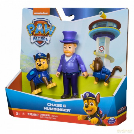 Figurki Psi Patrol, Chase, Humdinger i Kot Chase [FIGURKA]