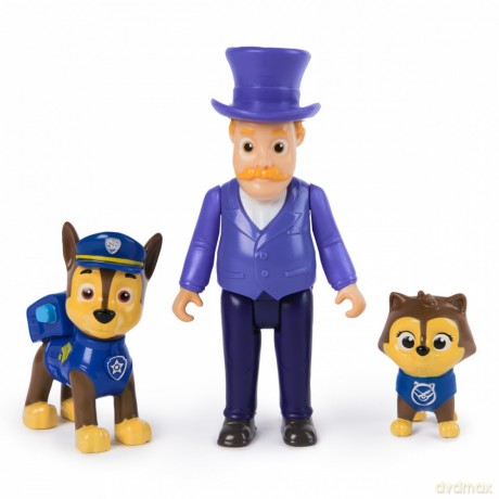 Figurki Psi Patrol, Chase, Humdinger i Kot Chase [FIGURKA]