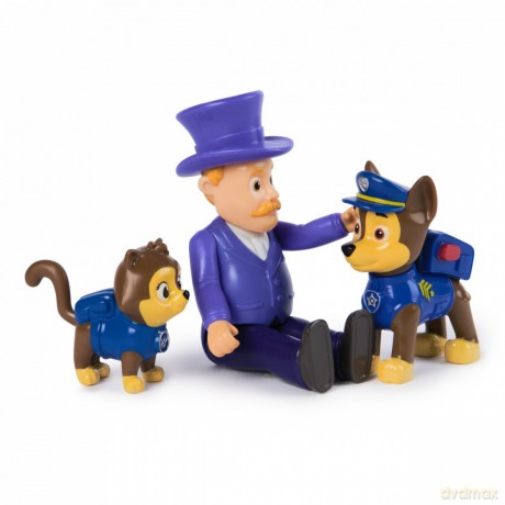 Figurki Psi Patrol, Chase, Humdinger i Kot Chase [FIGURKA]