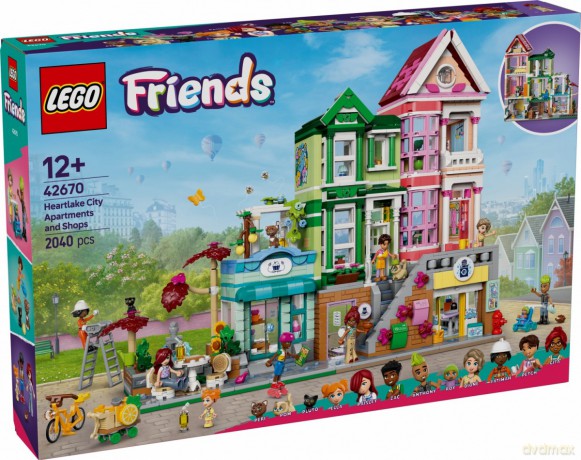 LEGO Friends Mieszkania i sklepy w mieście Heartlake (42670) [KLOCKI]
