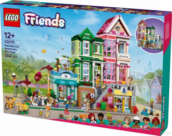 LEGO Friends Mieszkania i sklepy w mieście Heartlake (42670) [KLOCKI]
