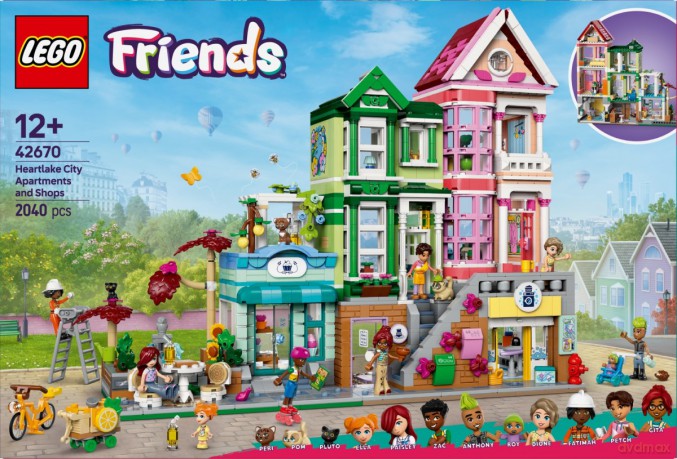 LEGO Friends Mieszkania i sklepy w mieście Heartlake (42670) [KLOCKI]