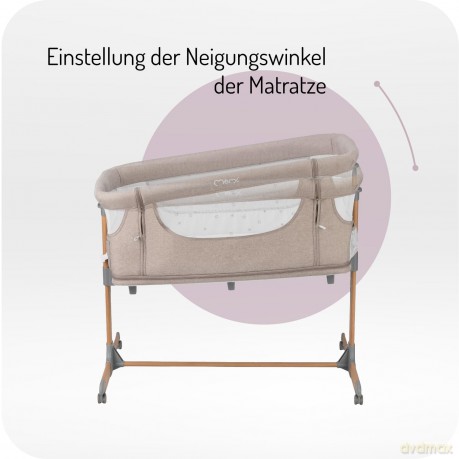 Łóżeczko dostawne SMART BED beżowe