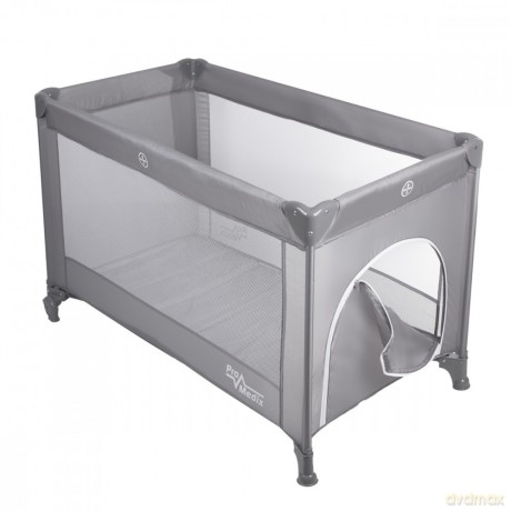 Łóżzeczko turystyczne 125x65x74 cm kołka PR-803G Szare