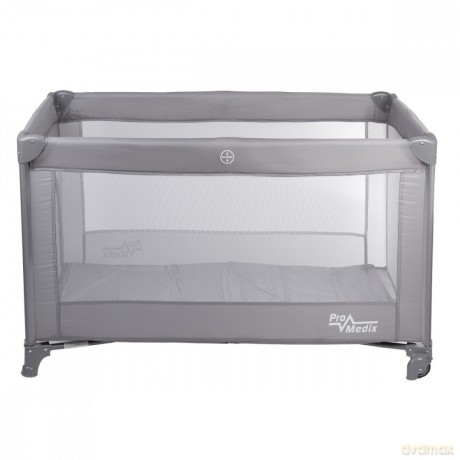 Łóżzeczko turystyczne 125x65x74 cm kołka PR-803G Szare