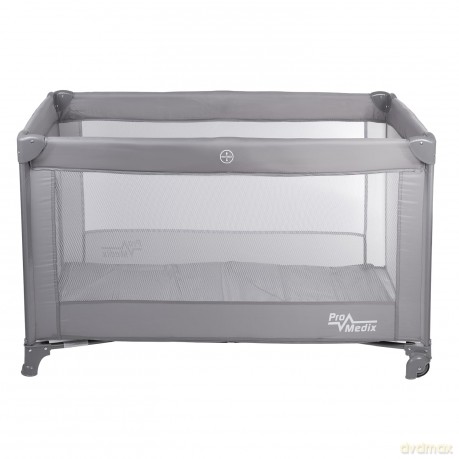 Łóżzeczko turystyczne 125x65x74 cm kołka PR-803G Szare