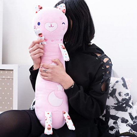 Maskotka Momomi Kot świecący w ciemności jasnoróżowy 60 cm
