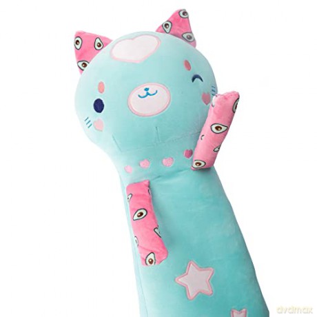 Maskotka Momomi Kot świecący w ciemności turkusowy 60 cm