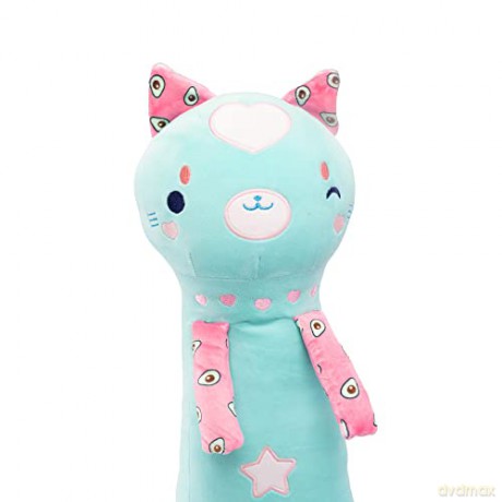 Maskotka Momomi Kot świecący w ciemności turkusowy 60 cm