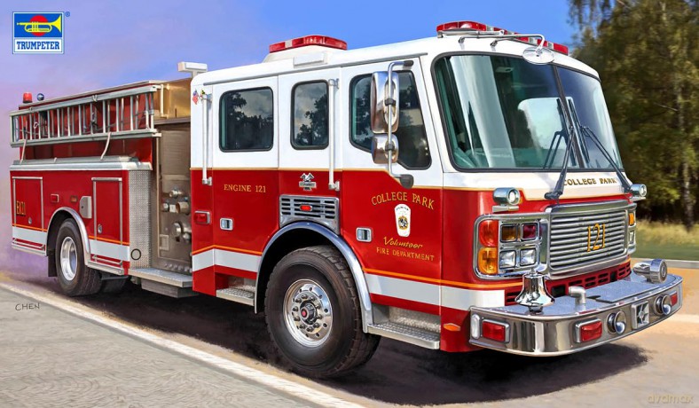 Model plastikowy American LaFrance Eagle Fire Pumper