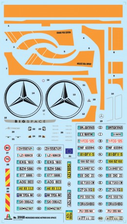 Model plastikowy Mercedes Benz Actros MP4 Big Space 1/24 Grand Prix Edition