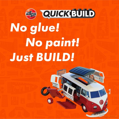 Model plastikowy QUICKBUILD VW Camper Van czerwony
