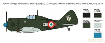 Model plastikowy Reggiane Re.2002 Ariete 1/72