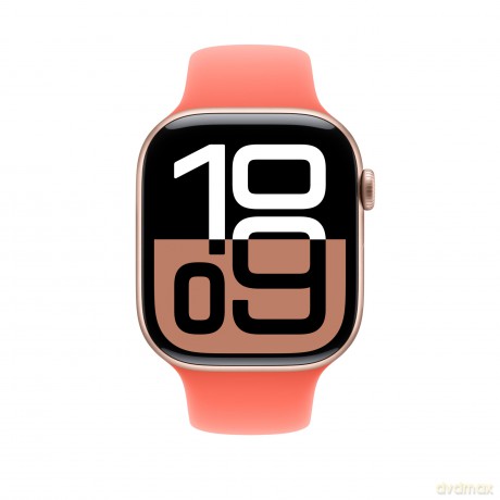 Pasek sportowy w kolorze mandarynkowym do koperty 46 mm - rozmiar M/L