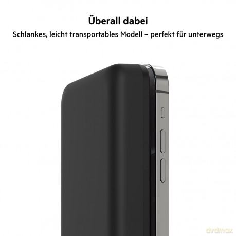 PowerBank 10 000 mAh 10W magnetyczny, bezprzewodowy + 18W PD, czarny