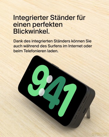 Powerbank ze standem 10000mAh Qi2 MagSafe Czarny