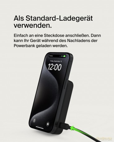 Powerbank ze standem 10000mAh Qi2 MagSafe Czarny