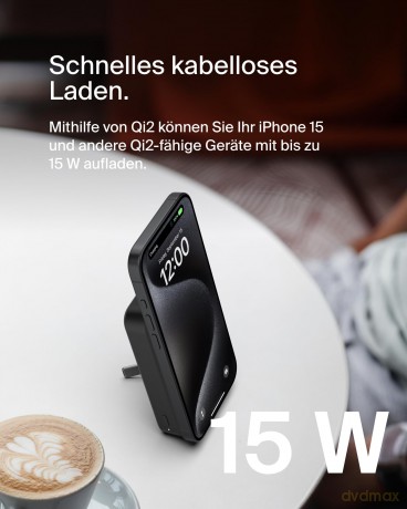 Powerbank ze standem 10000mAh Qi2 MagSafe Czarny