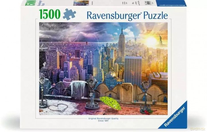 Puzzle 1500 elementów Nowy Jork w lecie i zimie [PUZZLE]
