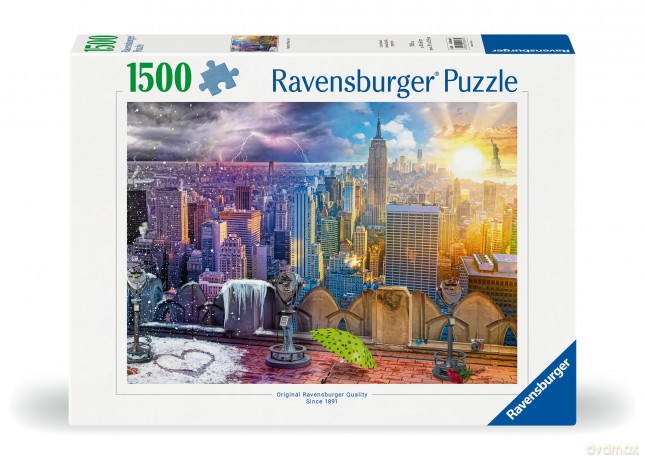 Puzzle 1500 elementów Nowy Jork w lecie i zimie [PUZZLE]