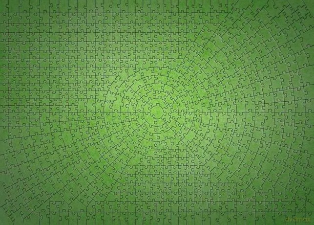 Puzzle 736 elementów Krypt Neon Zielony [PUZZLE]