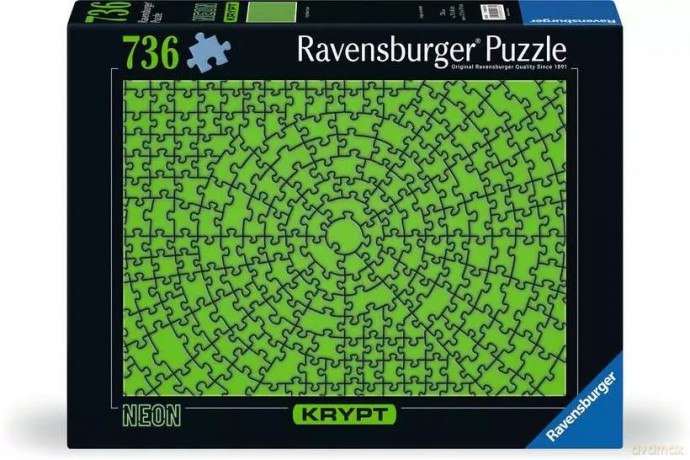 Puzzle 736 elementów Krypt Neon Zielony [PUZZLE]