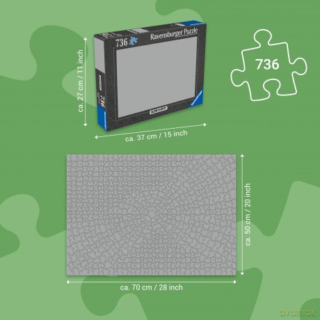 Puzzle 736 elementów Krypt Neon Zielony [PUZZLE]