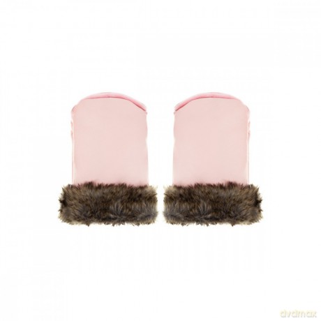 Rękawiczki do wózka różowe