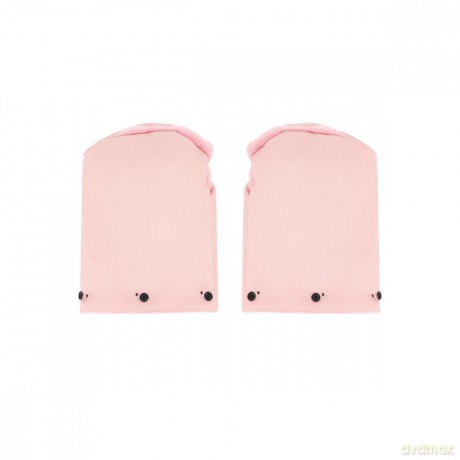 Rękawiczki do wózka różowe