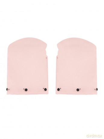 Rękawiczki do wózka różowe