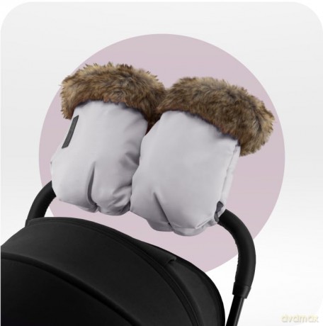 Rękawiczki do wózka szare