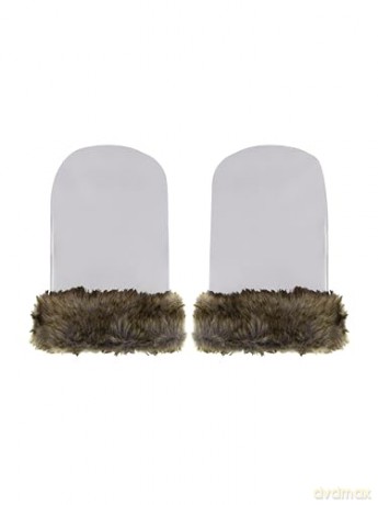 Rękawiczki do wózka szare