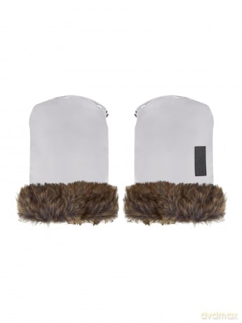 Rękawiczki do wózka szare