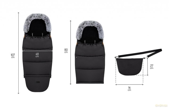 Śpiworek 2w1 czarny
