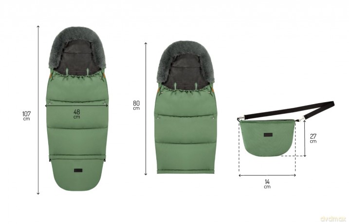 Śpiworek 2w1 zielony