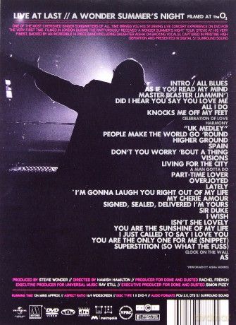 Stevie Wonder: Live At Last (digipack) [DVD]