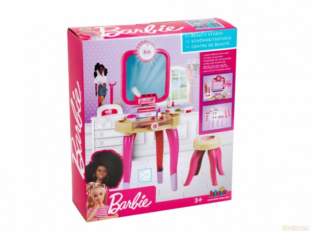 Toaletka Barbie z lampą do paznokci hybryd