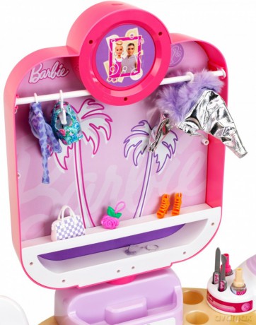 Toaletka Barbie z lampą do paznokci hybryd