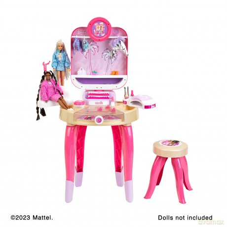 Toaletka Barbie z lampą do paznokci hybryd