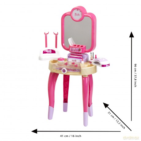 Toaletka Barbie z lampą do paznokci hybryd
