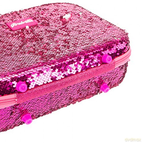 Walizka Make Up Girabrilla różowo-srebrna