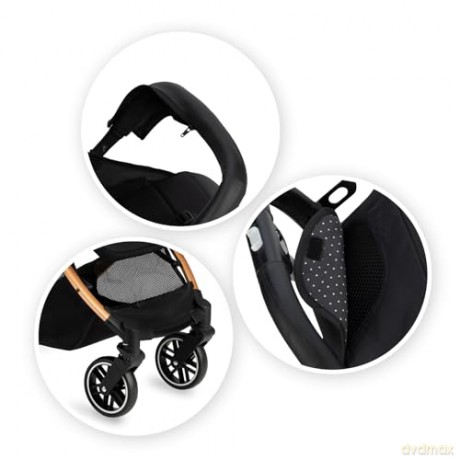 Wózek spacerowy ESTELLE czarny