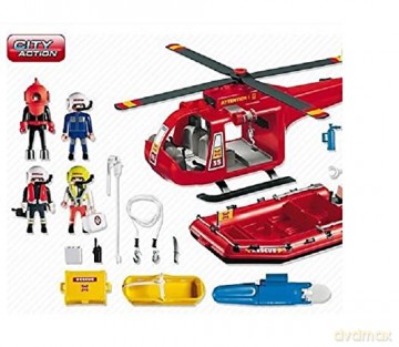 Zestaw z figurkami City Action 4428 Helikopter ratowniczy z pontonem [FIGURKA]