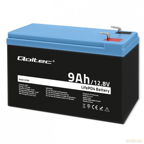 Akumulator LiFePO4 Litowo-Żelazowo-Fforanowy | 12.8V | 9Ah | 115.2Wh | BMS