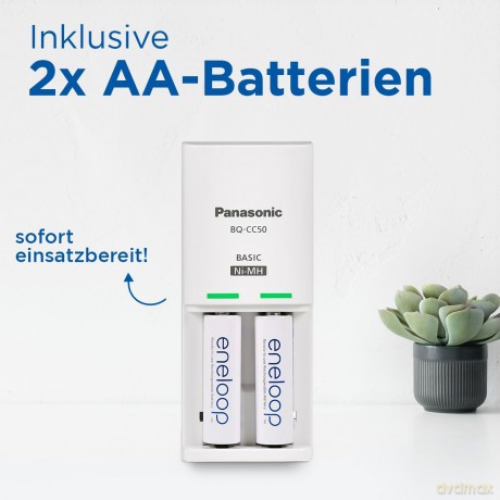 Eneloop ładowarka kompaktowa BQCC50+AA 2 s