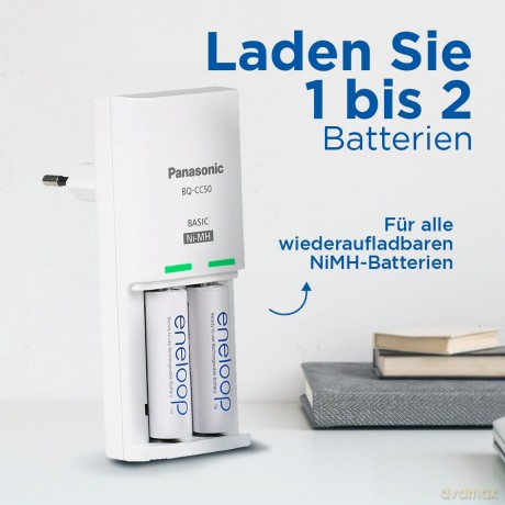 Eneloop ładowarka kompaktowa BQCC50+AA 2 s