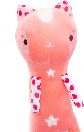Maskotka Momomi Kot świecący w ciemności ciemnoróżowy 60 cm