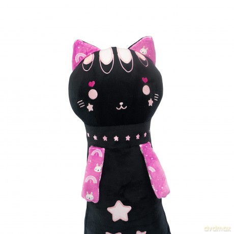 Maskotka Momomi Kot świecący w ciemności czarny 60 cm