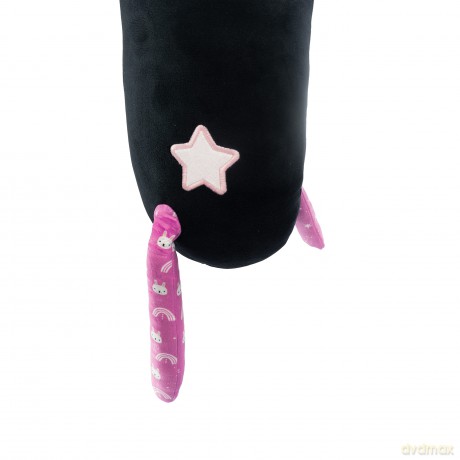 Maskotka Momomi Kot świecący w ciemności czarny 60 cm
